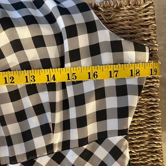 White House Black Market Black and White Gingham Midi Dress - Picture 11 of 11